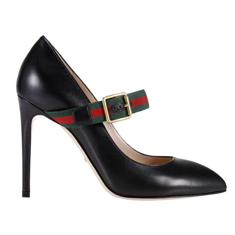 gucci buckle heels